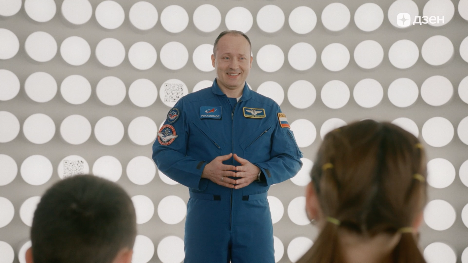 Alexander Misurkin, rodaje de la serie "El cosmos llama"