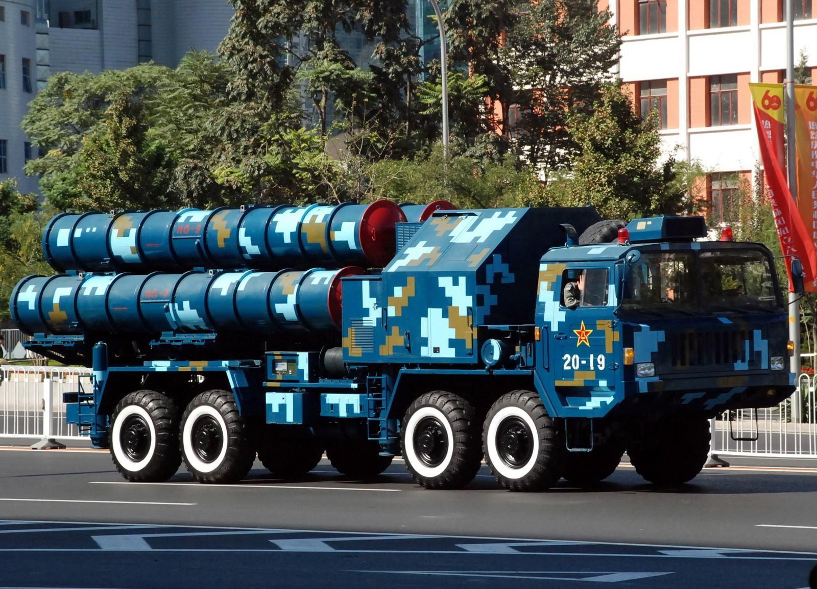 Chinese long-range anti-aircraft missile system HQ-9