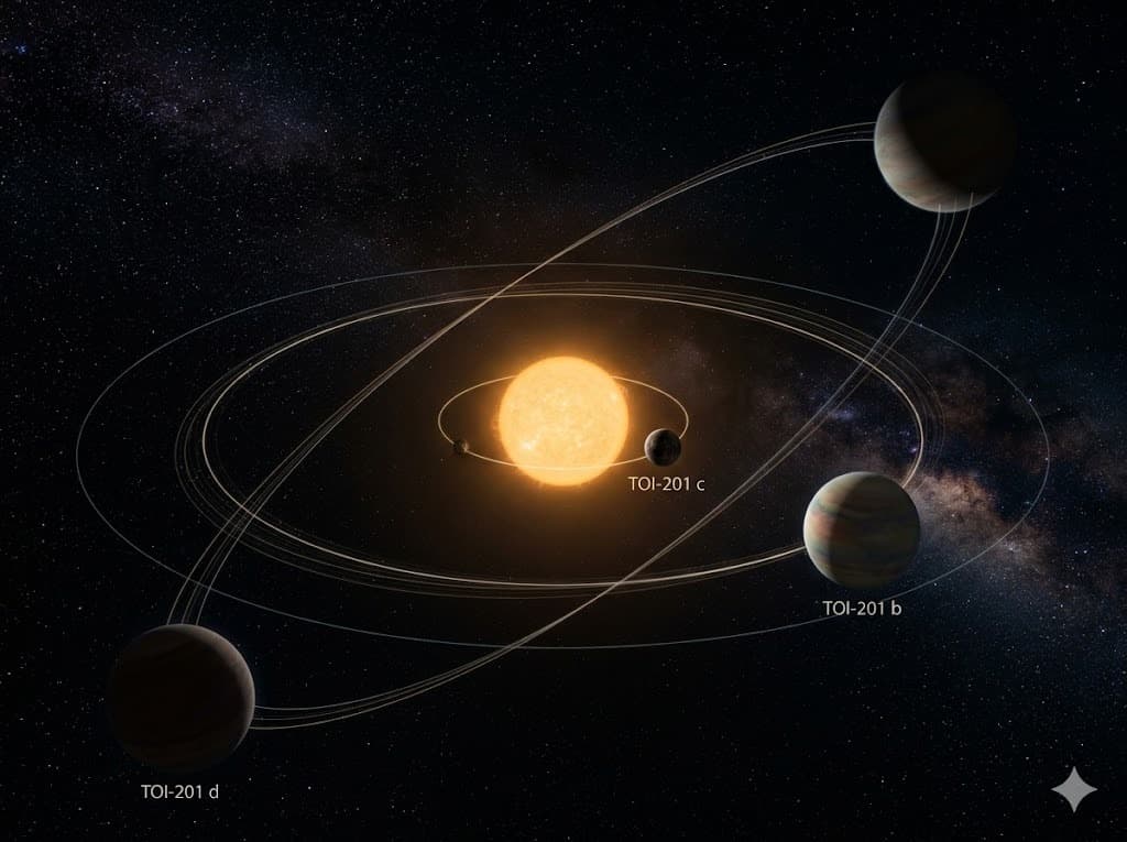 Планетная система «в движении»: астрономы впервые увидели, как орбиты экзопланет меняются в реальном времени