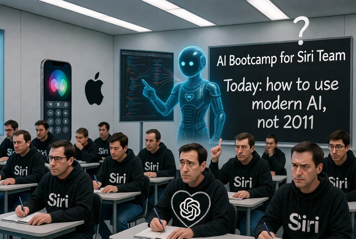 Apple отправила отстающую команду разработчиков Siri учиться работе с ИИ