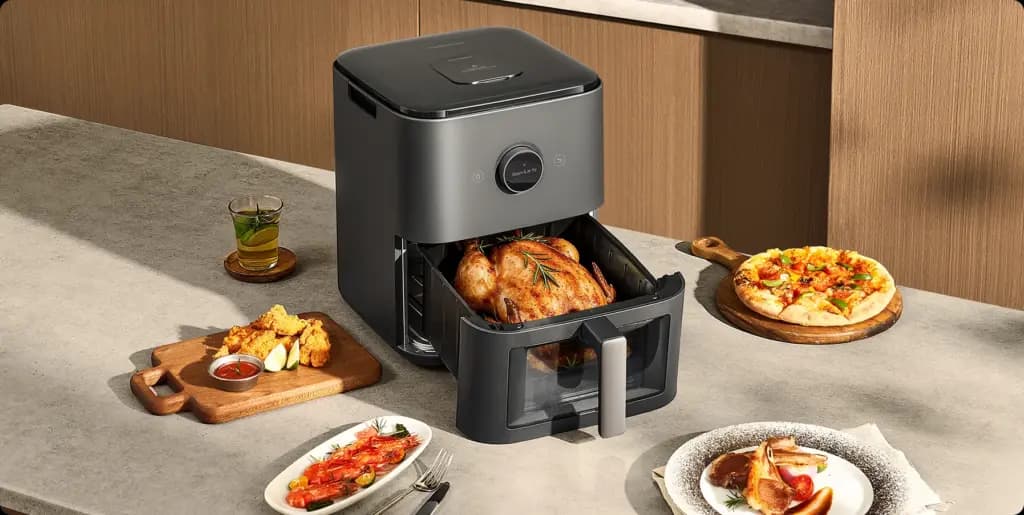 Xiaomi выпускает на мировой рынок новейший аэрогриль Mijia Smart Steam Air Fryer на 7 л