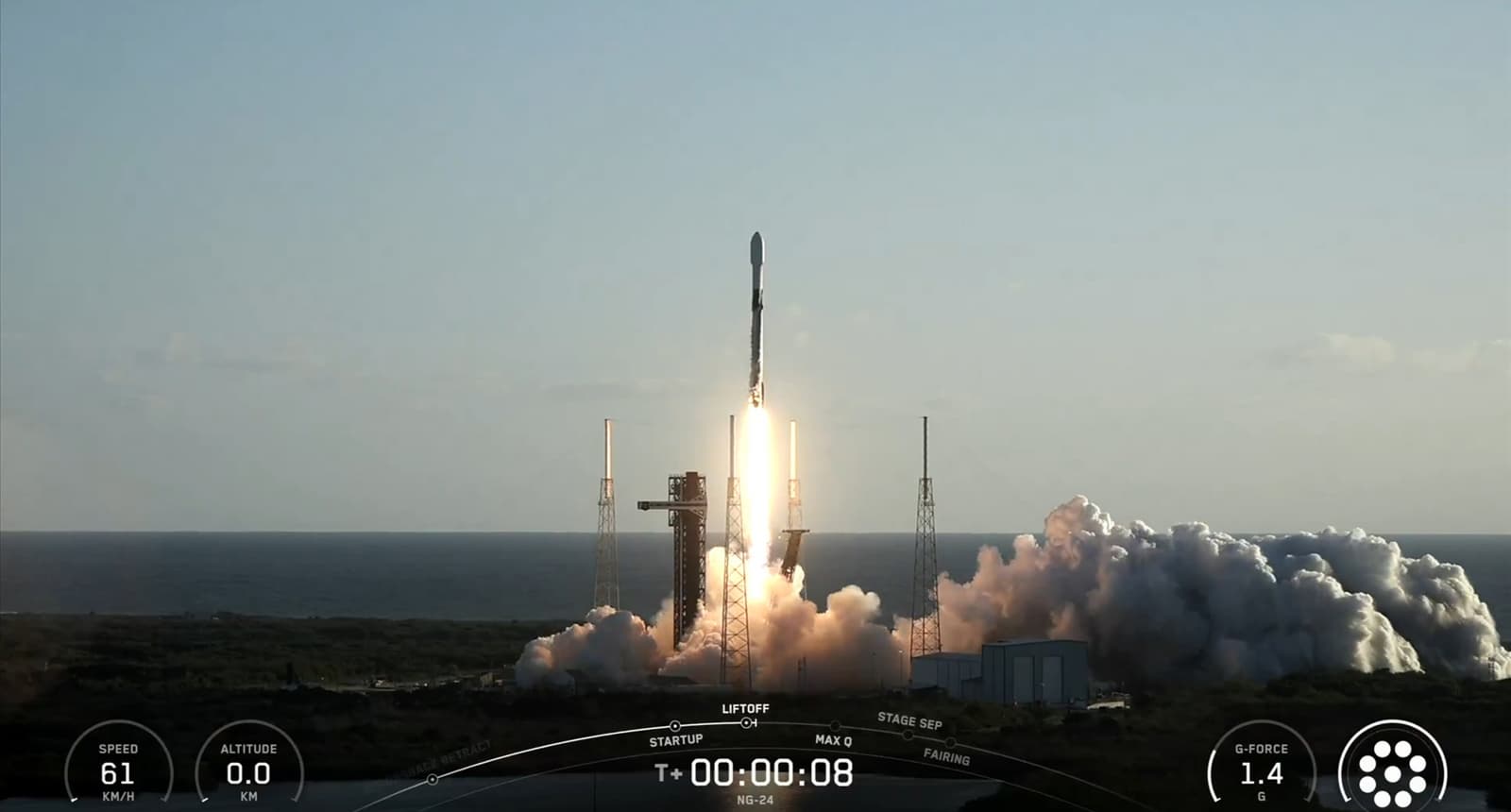 5-тонная посылка на МКС: SpaceX запустила ракету Falcon 9 с огромным космическим грузовиком Cygnus XL