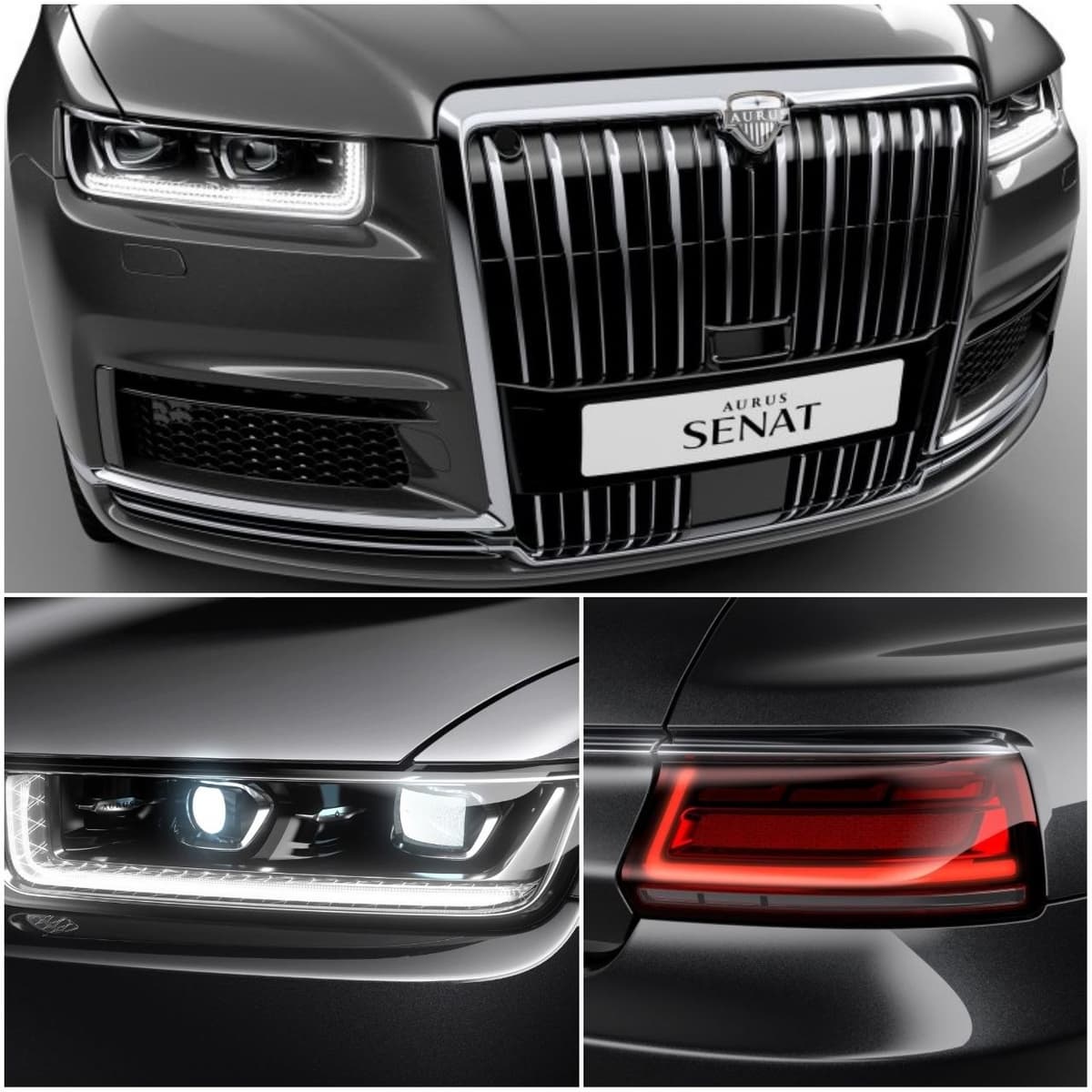 Российская замена Rolls-Royce и Bentley: обновленные Aurus Senat и Aurus Senat Long показали на официальных изображениях