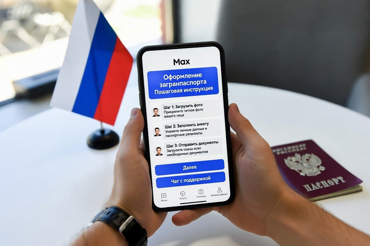 Информация о том, что оформить загранпаспорт теперь можно будет только через российский мессенджер Max, официально опровергнута