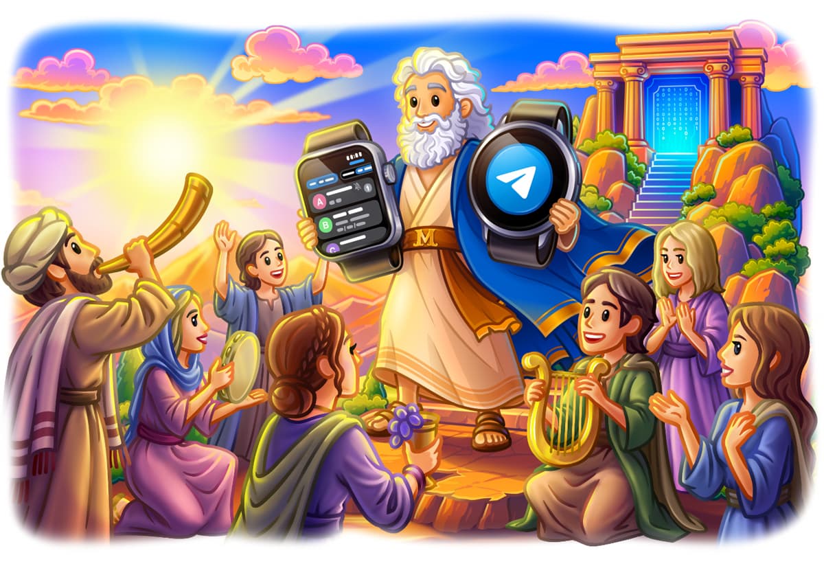 Дуров не вернул стену, но подарил Telegram владельцам Samsung Galaxy Watch, Pixel Watch, Xiaomi Watch и других часов