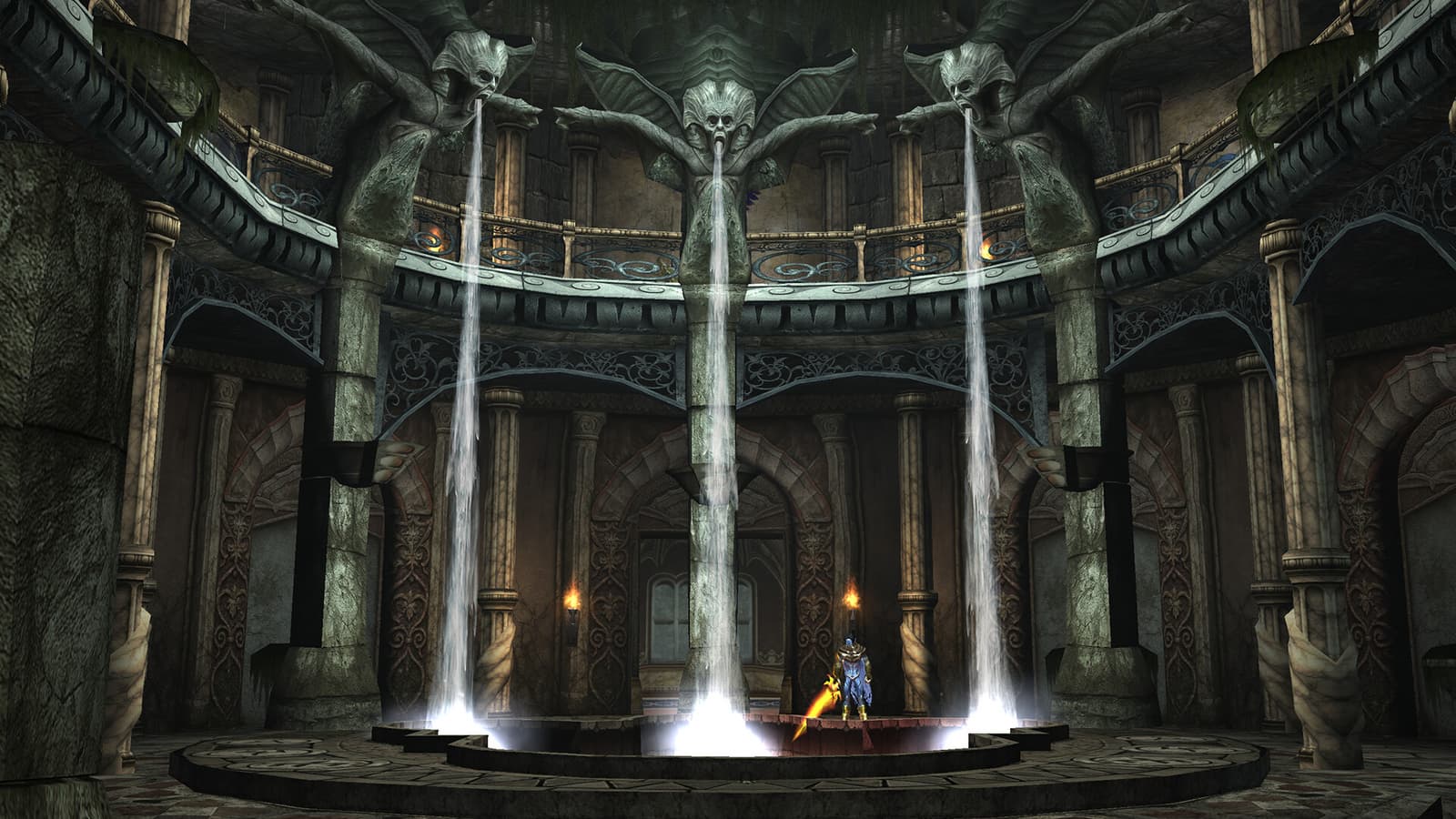 Скриншот из игры Legacy of Kain: Defiance Remastered, показывающий бой персонажа