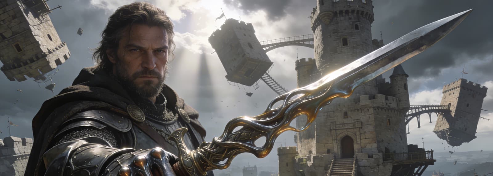 Изображение демонстрирует игровую сцену с футуристическим интерфейсом, символизирующую использование ИИ в играх.