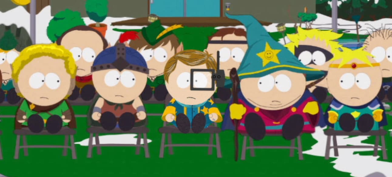 Кадр из игры South Park: The Stick of Truth с главными героями