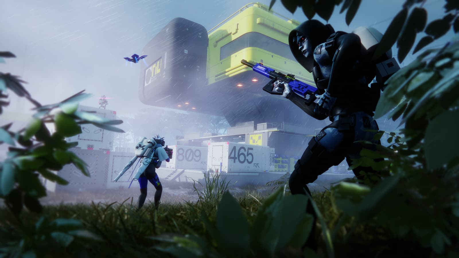 Marathon game screenshot, showing a character in futuristic armor