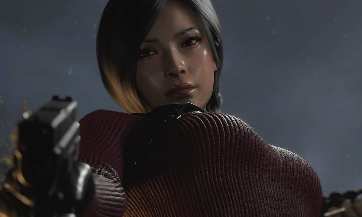 Grace wearing Ada Wong's modern outfit from Resident Evil 4 remake in Resident Evil Requiem