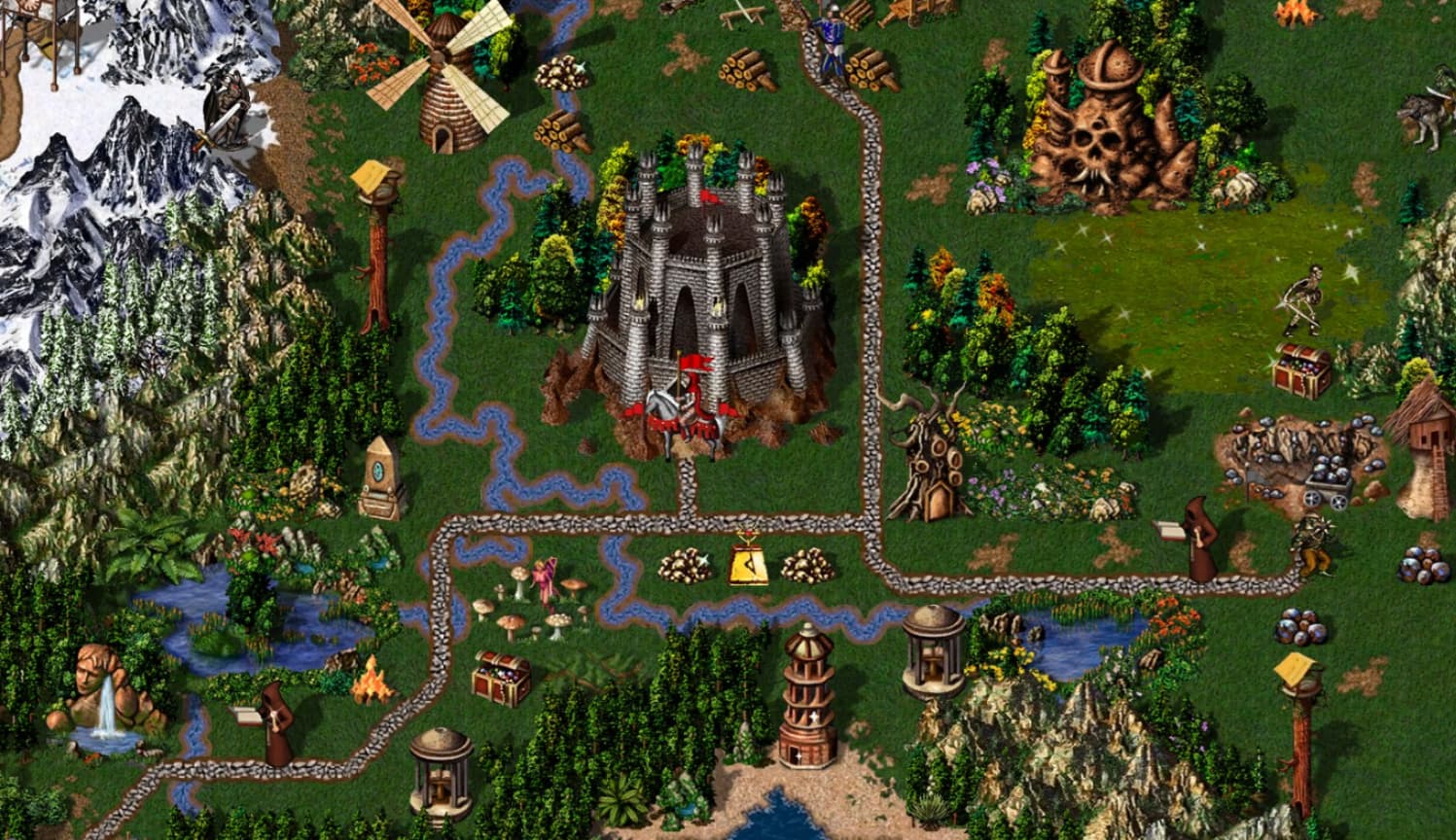 Screenshot of Heroes of Might and Magic III gameplay