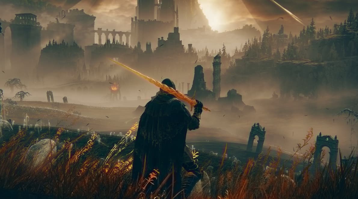 Elden Ring running on Nintendo Switch 2 showcasing Limgrave