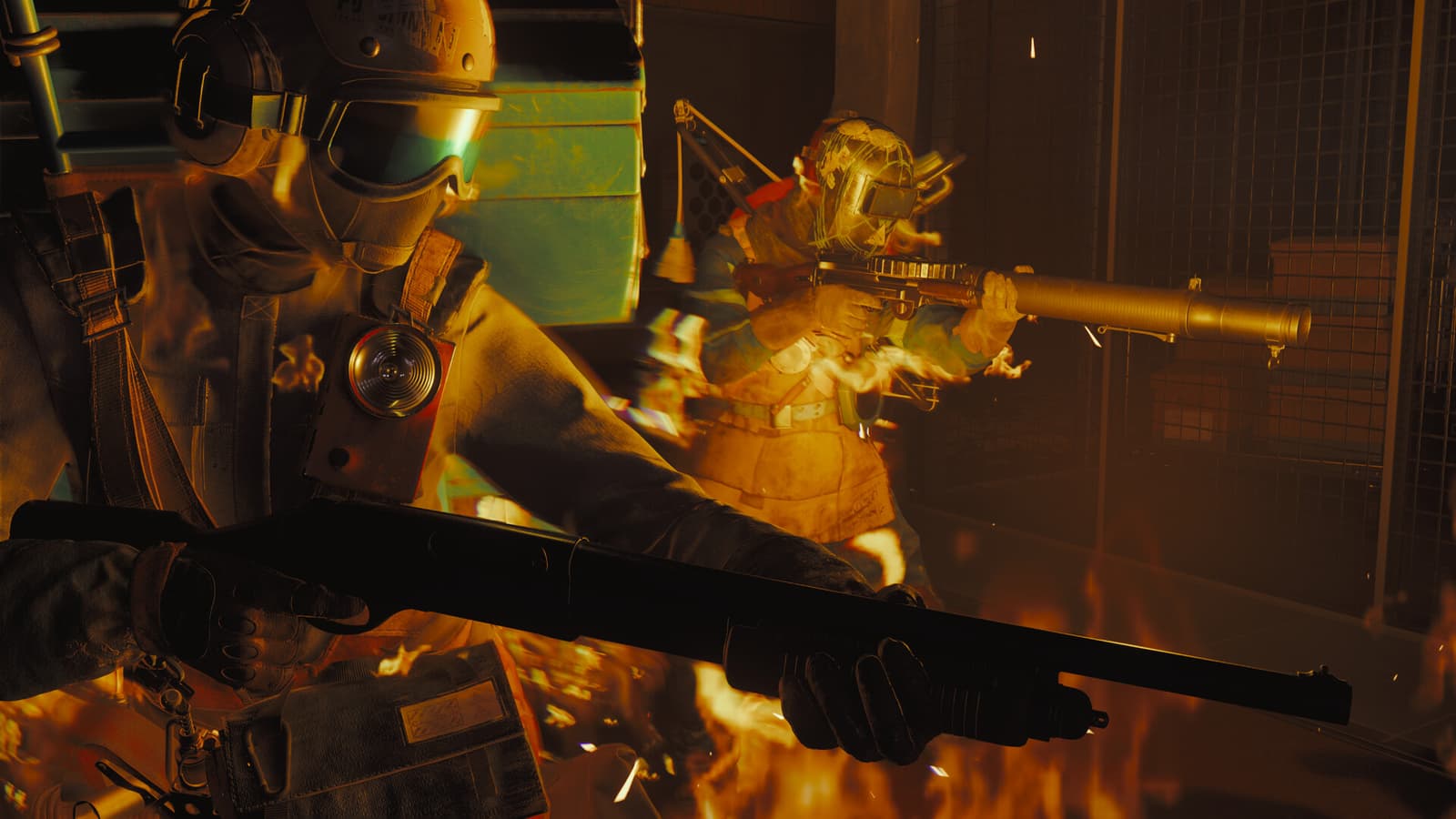 Скриншот из игры FBC: Firebreak, демонстрирующий игровой процесс