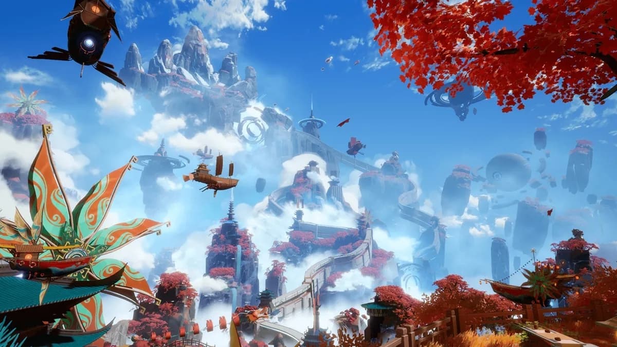 Tower of Fantasy game screenshot on PS4 with shutdown announcement