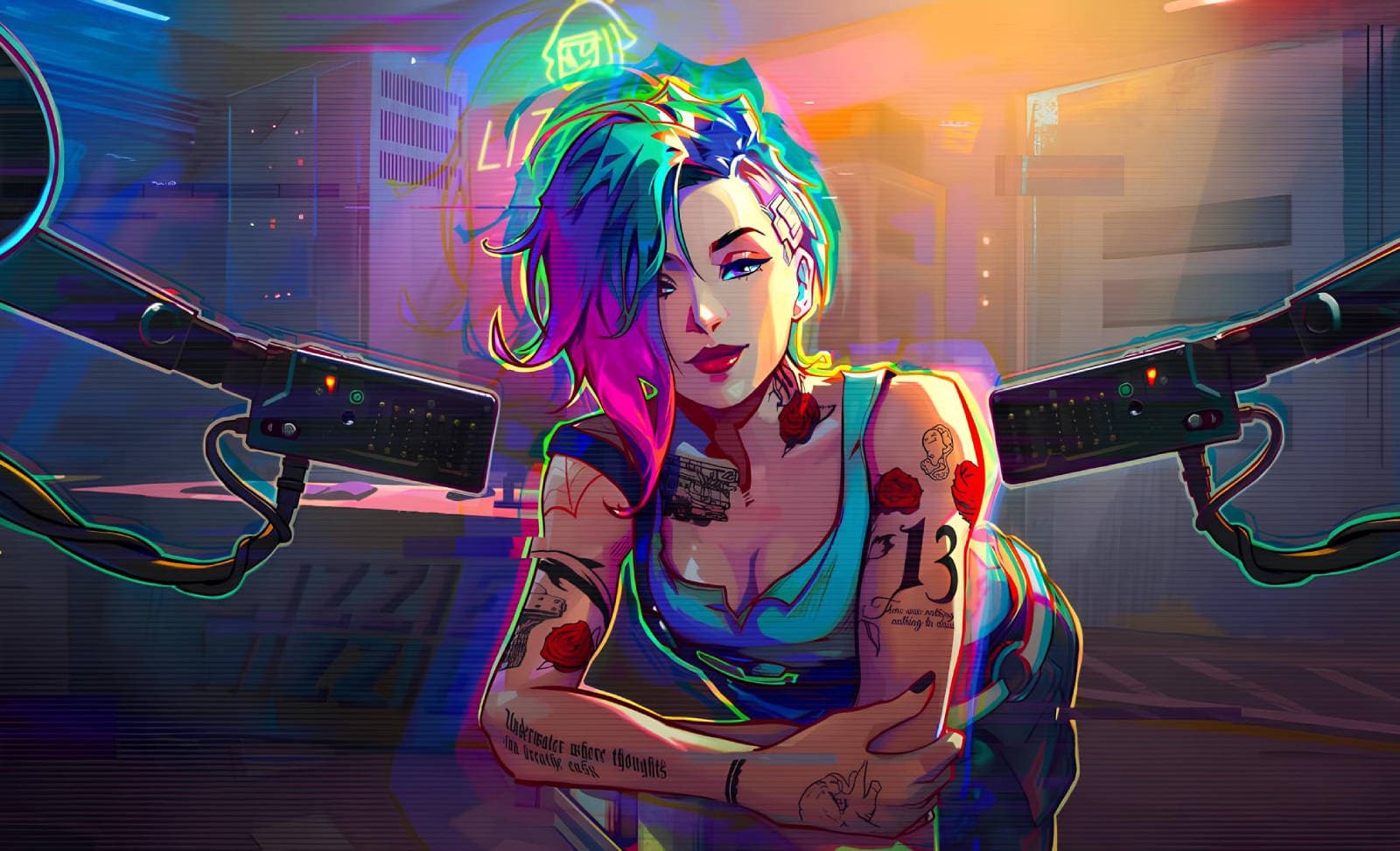 Изображение из игры Cyberpunk Trading Card Game