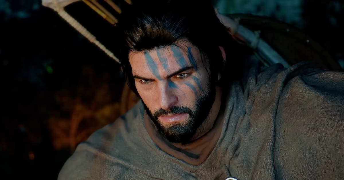 In-game screenshot of Crimson Desert showing a character in a vast fantasy landscape