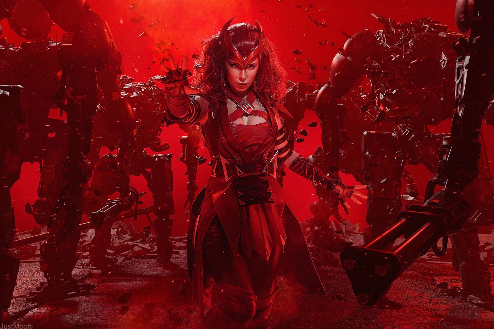 Scarlet Witch cosplay from Marvel Rivals