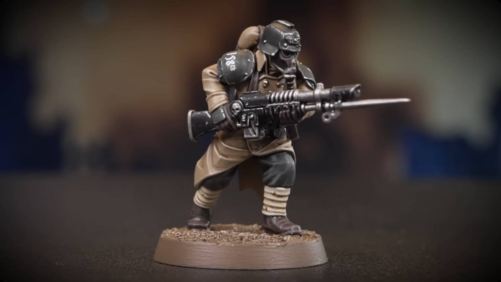 Миниатюра солдата Корпуса Смерти Крига в цветах Стального Легиона