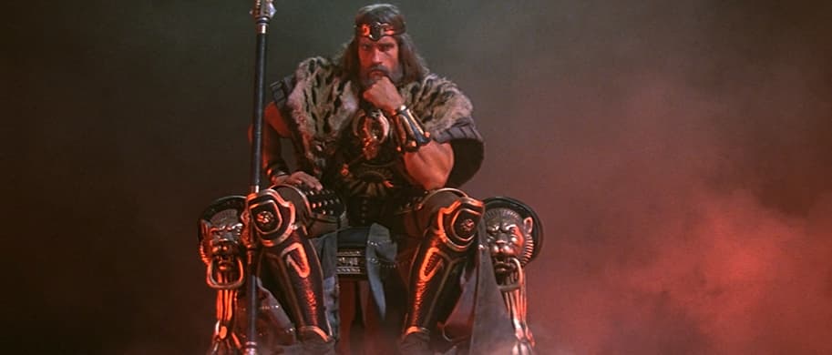 Concept art of Arnold Schwarzenegger as King Conan