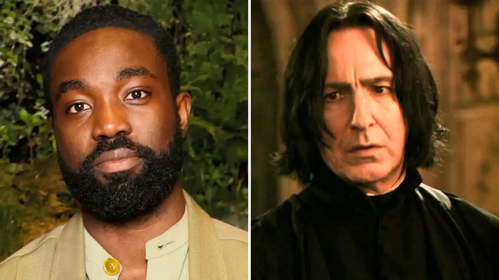 Paapa Essiedu, the actor cast as Severus Snape in the HBO Harry Potter series, standing in a professional photo.