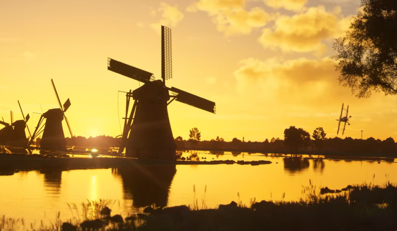 Screenshot from Microsoft Flight Simulator 2024 showing an improved cityscape