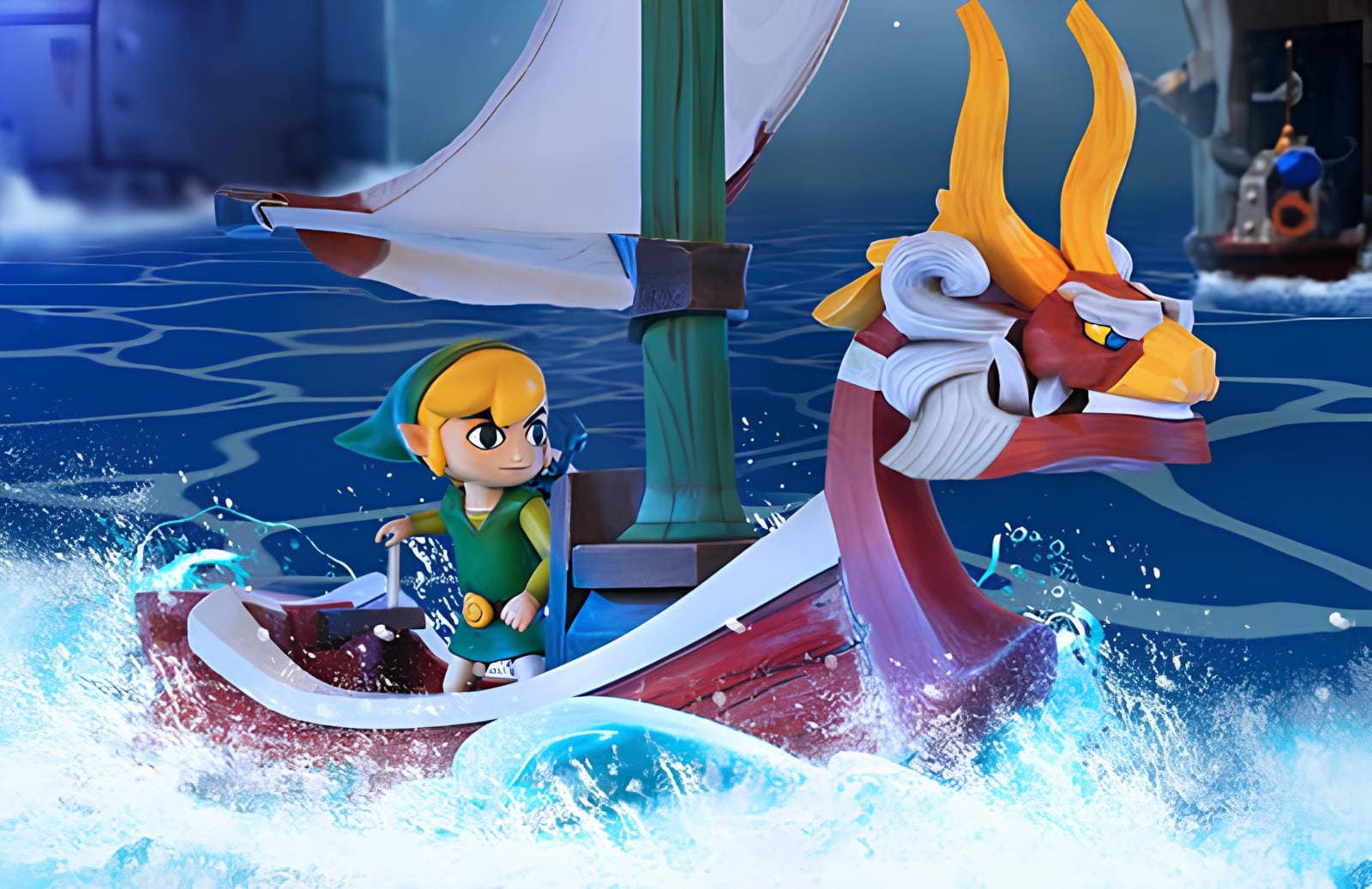 Link on King of Red Lions statue