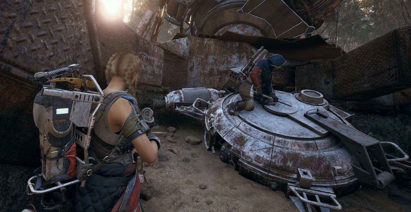 Arc Raiders gameplay screenshot showing a character with a weapon