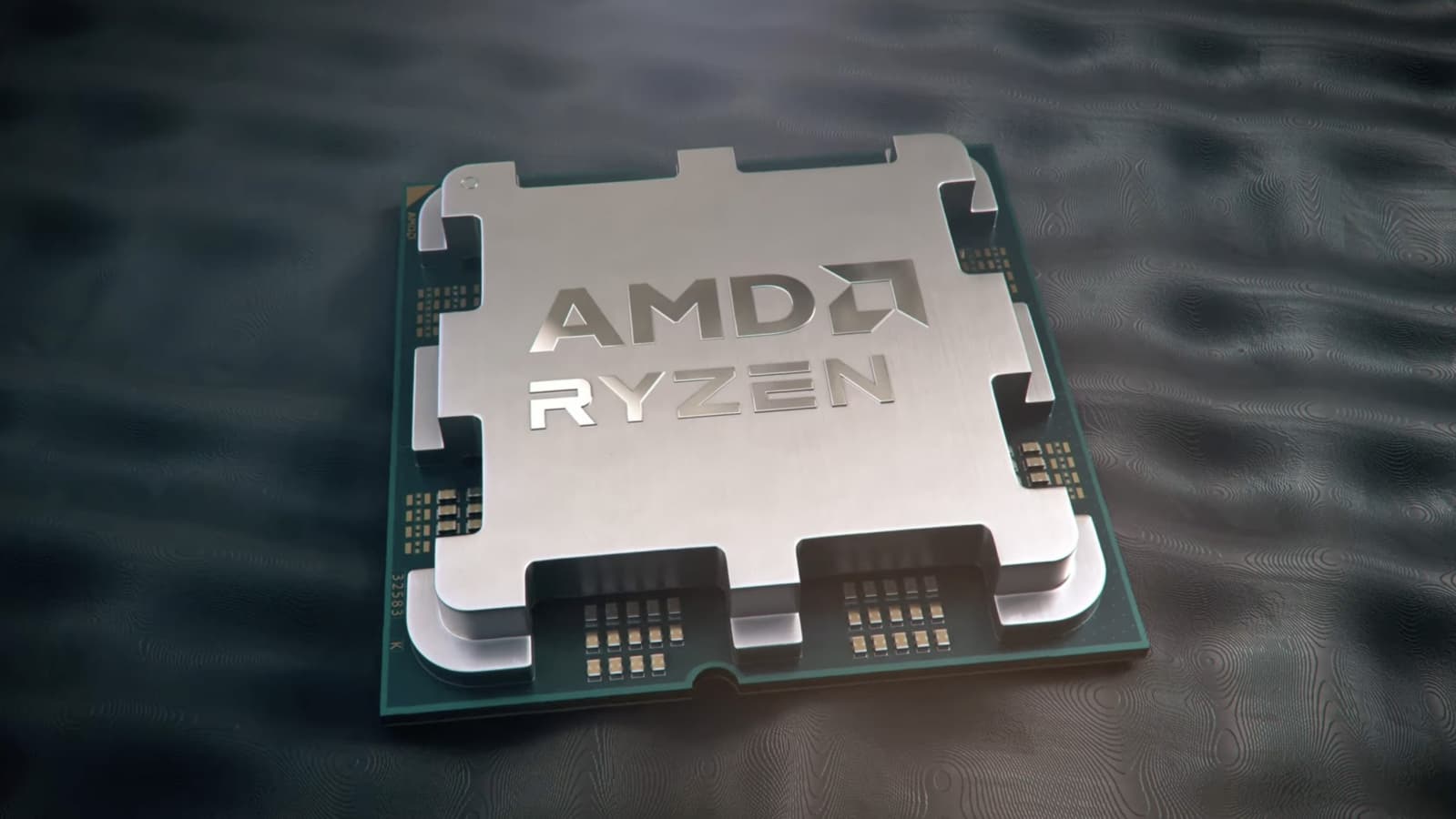 Conceptual image of an AMD GPU chip