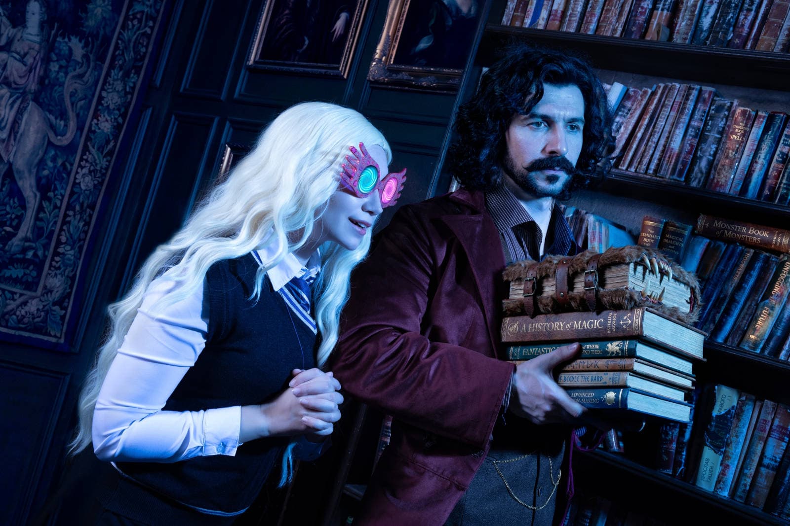 Косплей Сириуса Блэка и Полумны Лавгуд из Гарри Поттера