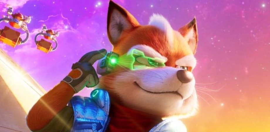 Glen Powell as the voice of Fox McCloud in 'The Super Mario Galaxy Movie' poster