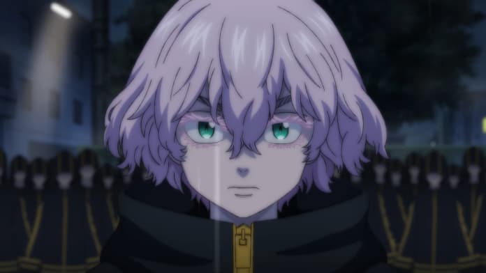 Кадр из нового трейлера арки "Битва трёх небожителей" аниме "Токийские мстители"