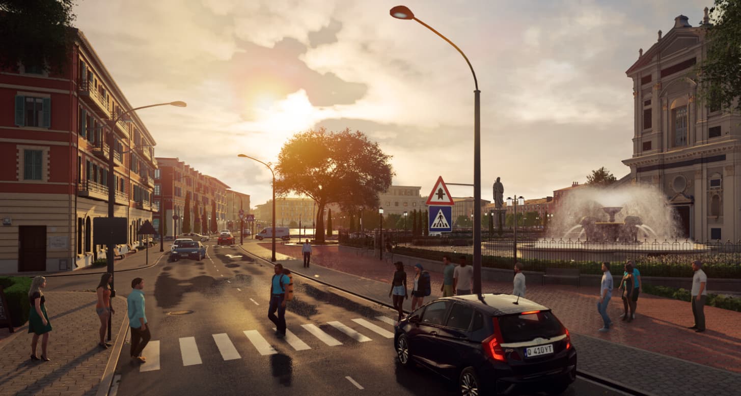 City Car Driving 2.0 Gameplay Screenshot featuring city street