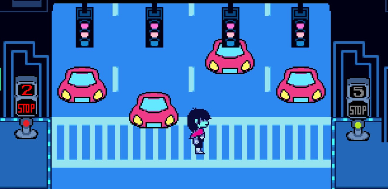 Promotional art featuring characters from Undertale and Deltarune.