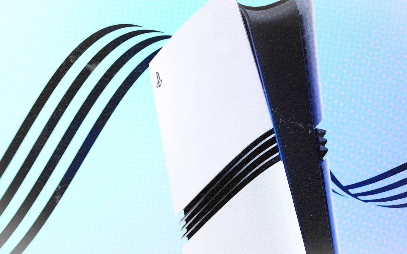 PS5 Pro console on a white background