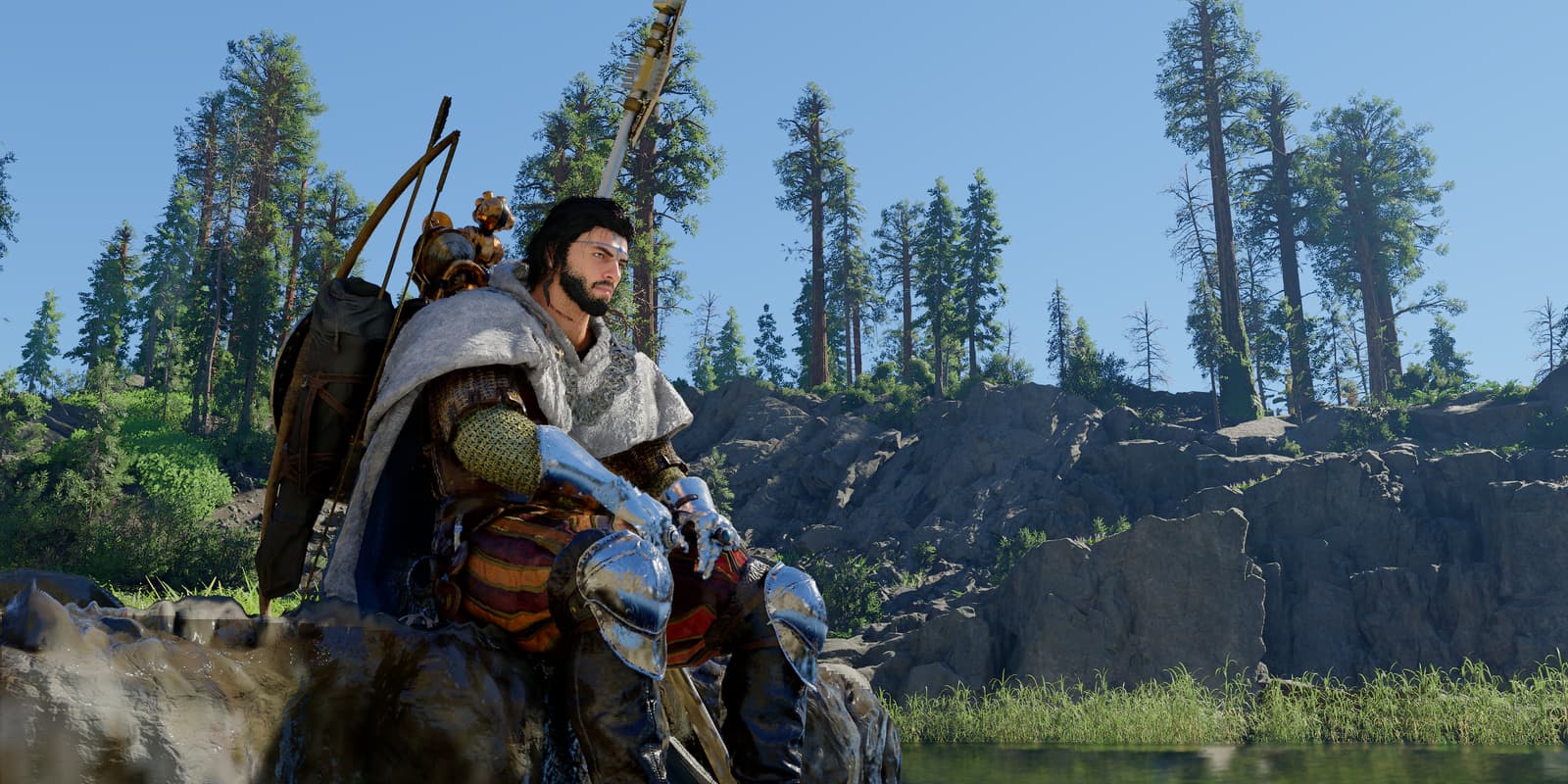 Crimson Desert gameplay screenshot showing a character and a pet with new armor