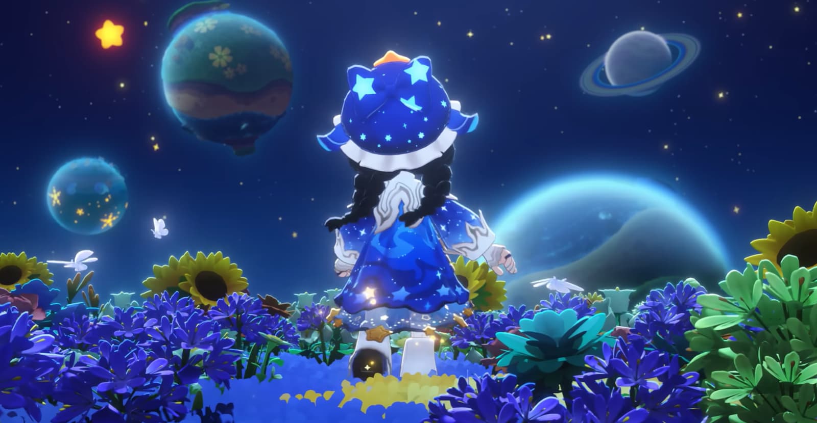 Petit Planet game screenshot showing a vibrant, colorful world with characters.