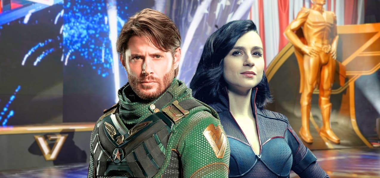 Soldier Boy and Stormfront promotional image from The Boys universe