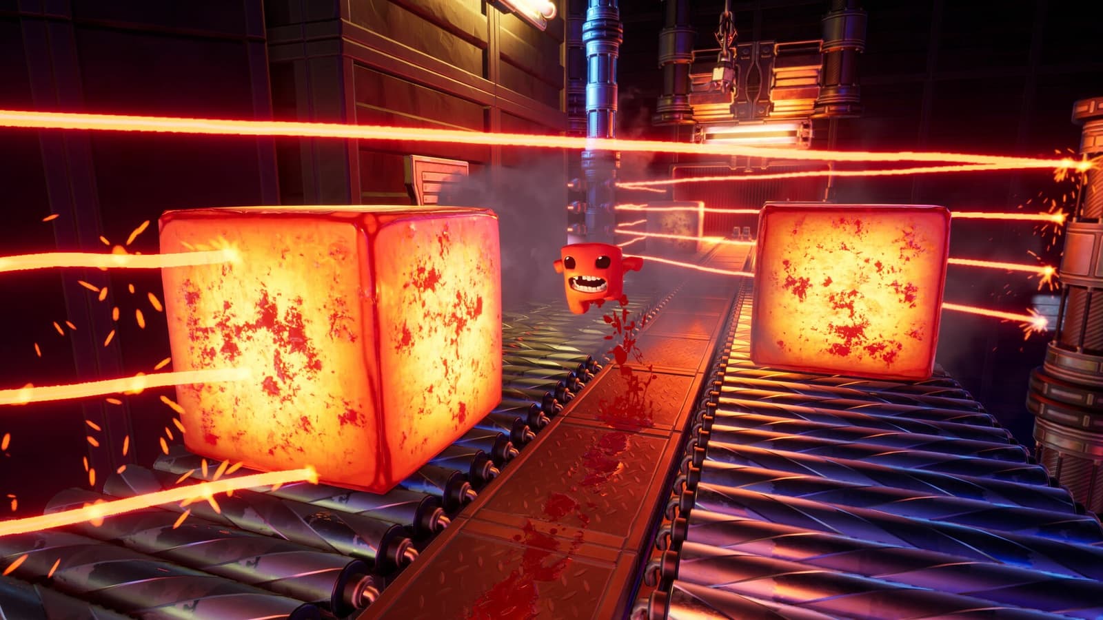 Gameplay screenshot from Super Meat Boy 3D