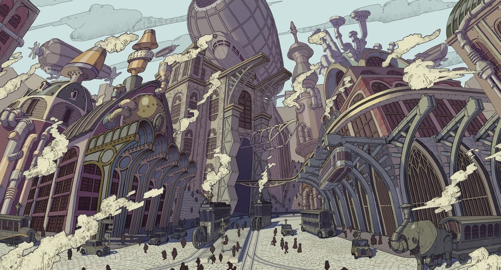 Professor Layton and the New World of Steam artwork