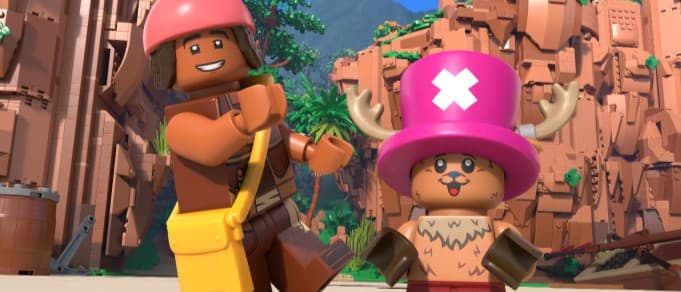Кадр из спецвыпуска LEGO One Piece с Усоппом и Чоппером