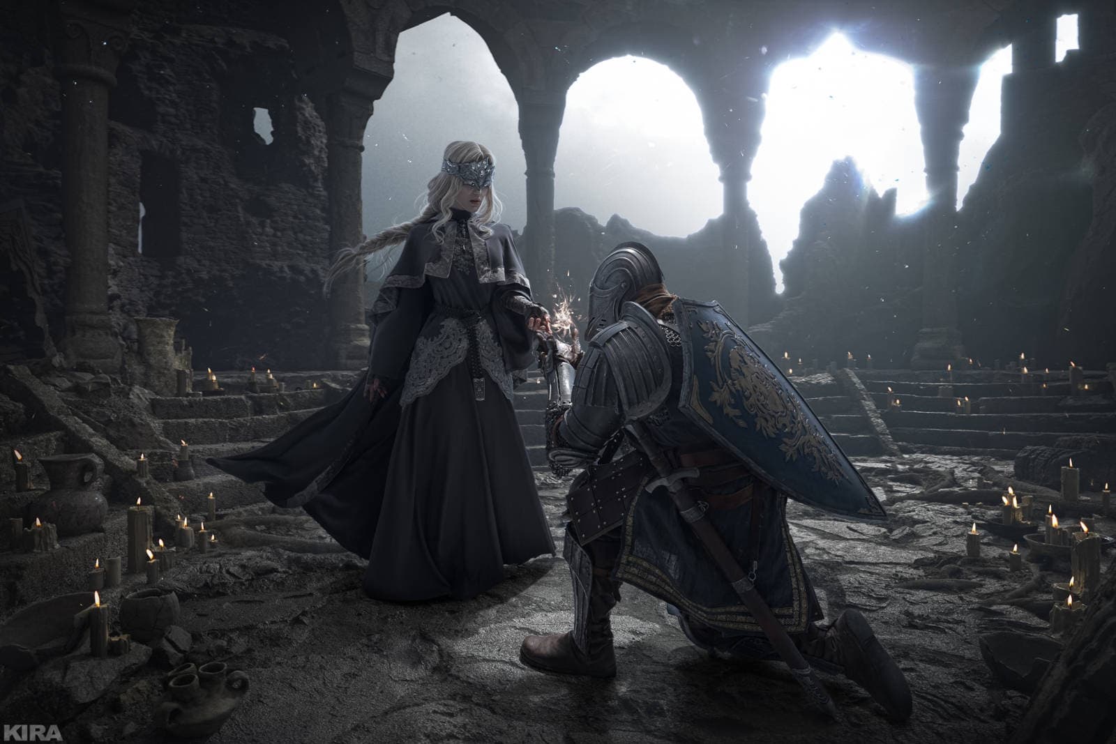 Косплей Хранительницы огня из Dark Souls III