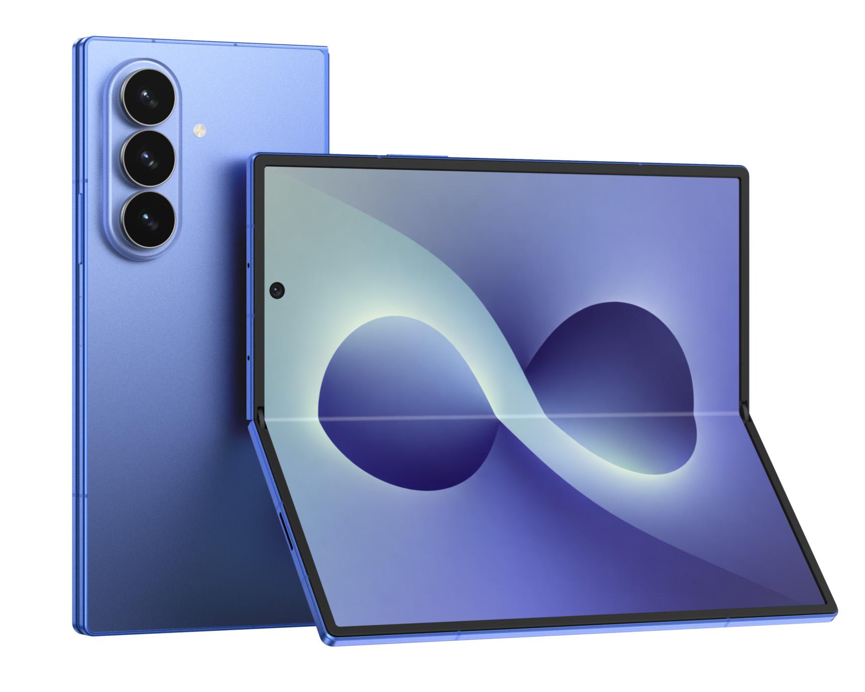 Smartphone pliable grand écran, illustration du format fold