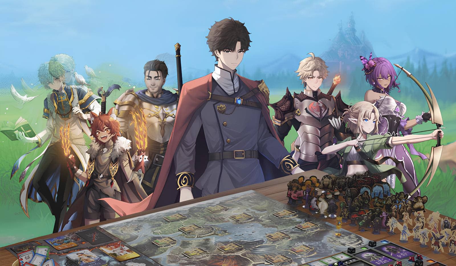 Старт предзаказа Synchro Horizon — кооперативный настольный рогалик о спасении мира от демонов