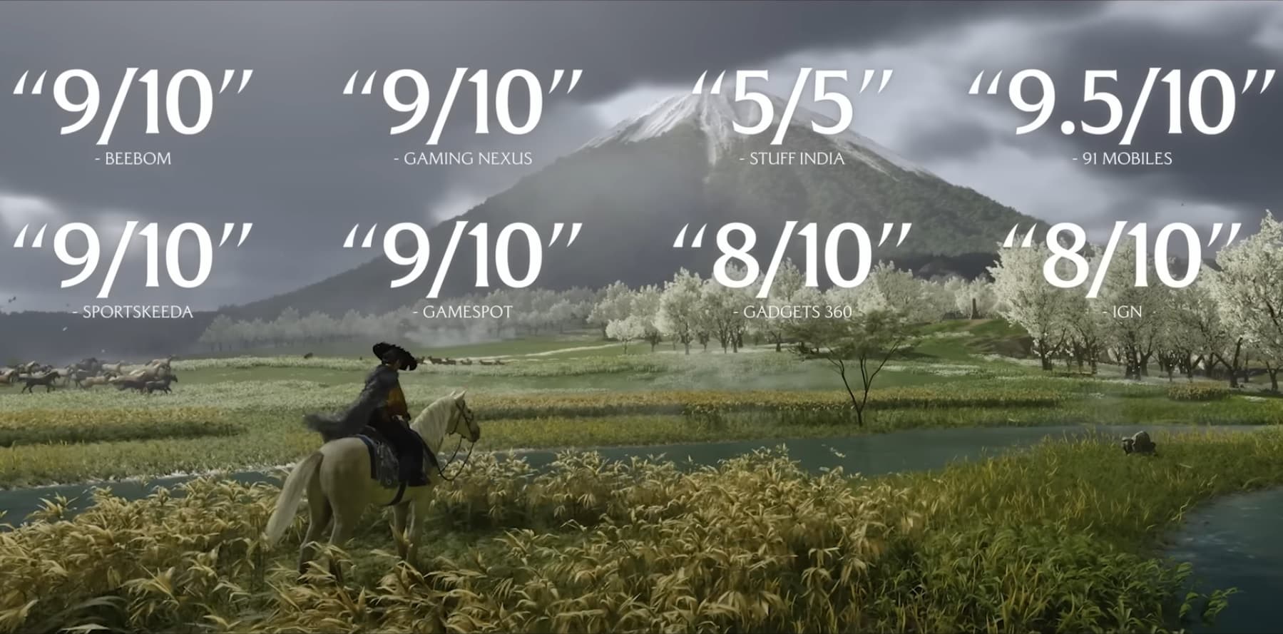 Sony Boasts High Scores for Ghost of Yotei in Trailer Sony Boasts High Scores for Ghost of Yotei in Trailer