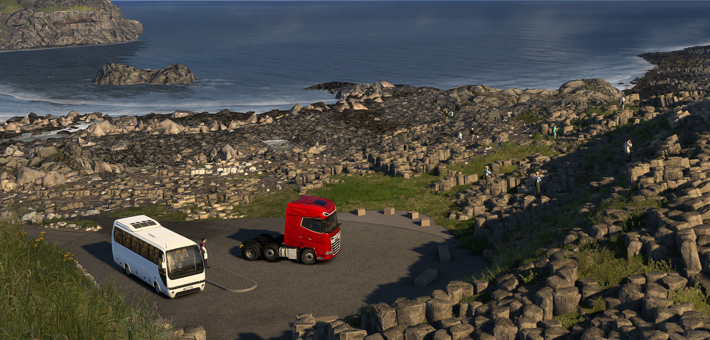 Создатели Euro Truck Simulator 2 показали автобус и геймплейный тизер дополнения об Ирландии Создатели Euro Truck Simulator 2 показали автобус и геймплейный тизер дополнения об Ирландии