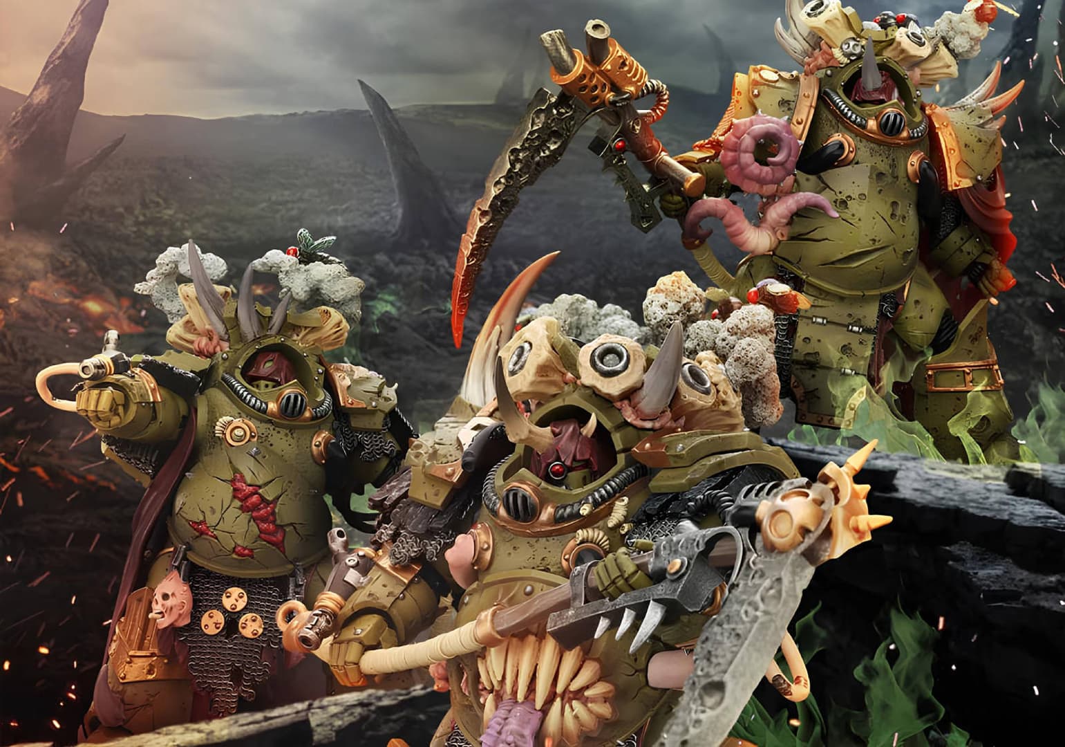 JoyToy запустила предзаказ на фигурки терминаторов Савана Смерти из Warhammer 40,000 — Косы Нургла и Глаза Мортариона