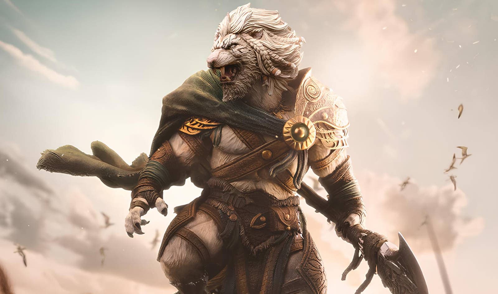 Iron Studios начала приём предзаказов на статую Аджани Златогривого из вселенной Magic: The Gathering