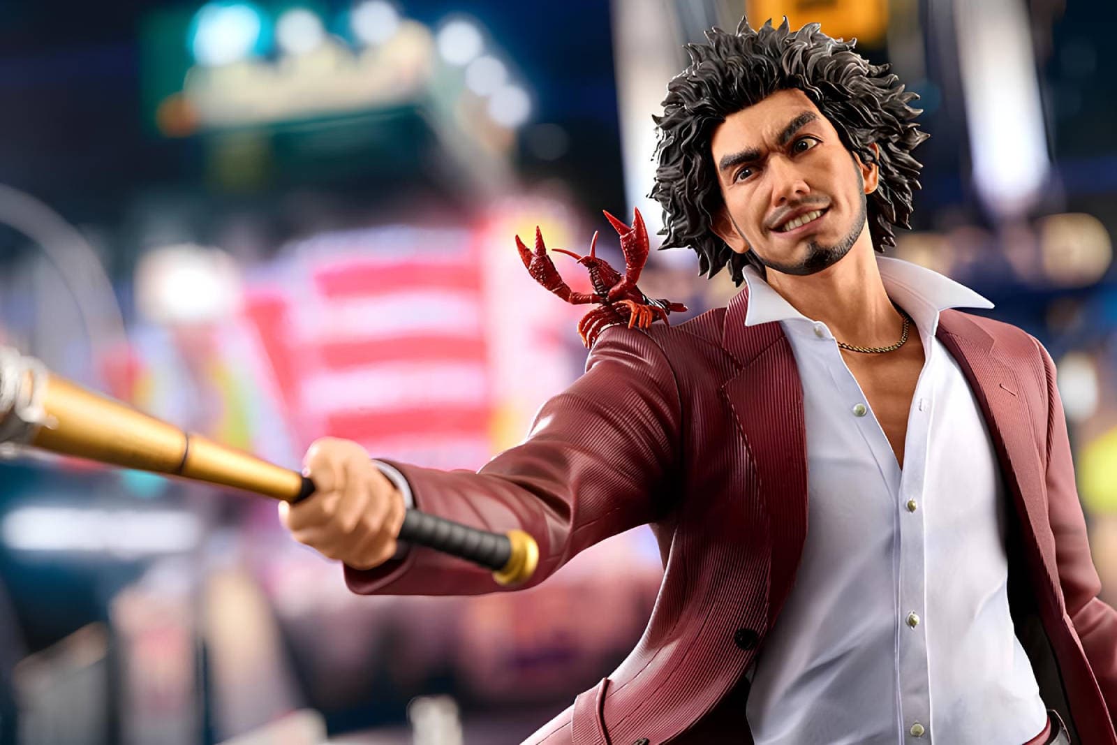Kotobukiya запустила предзаказ на статую Ичибана Касуги с боевым раком Нэнси из Yakuza: Like a Dragon