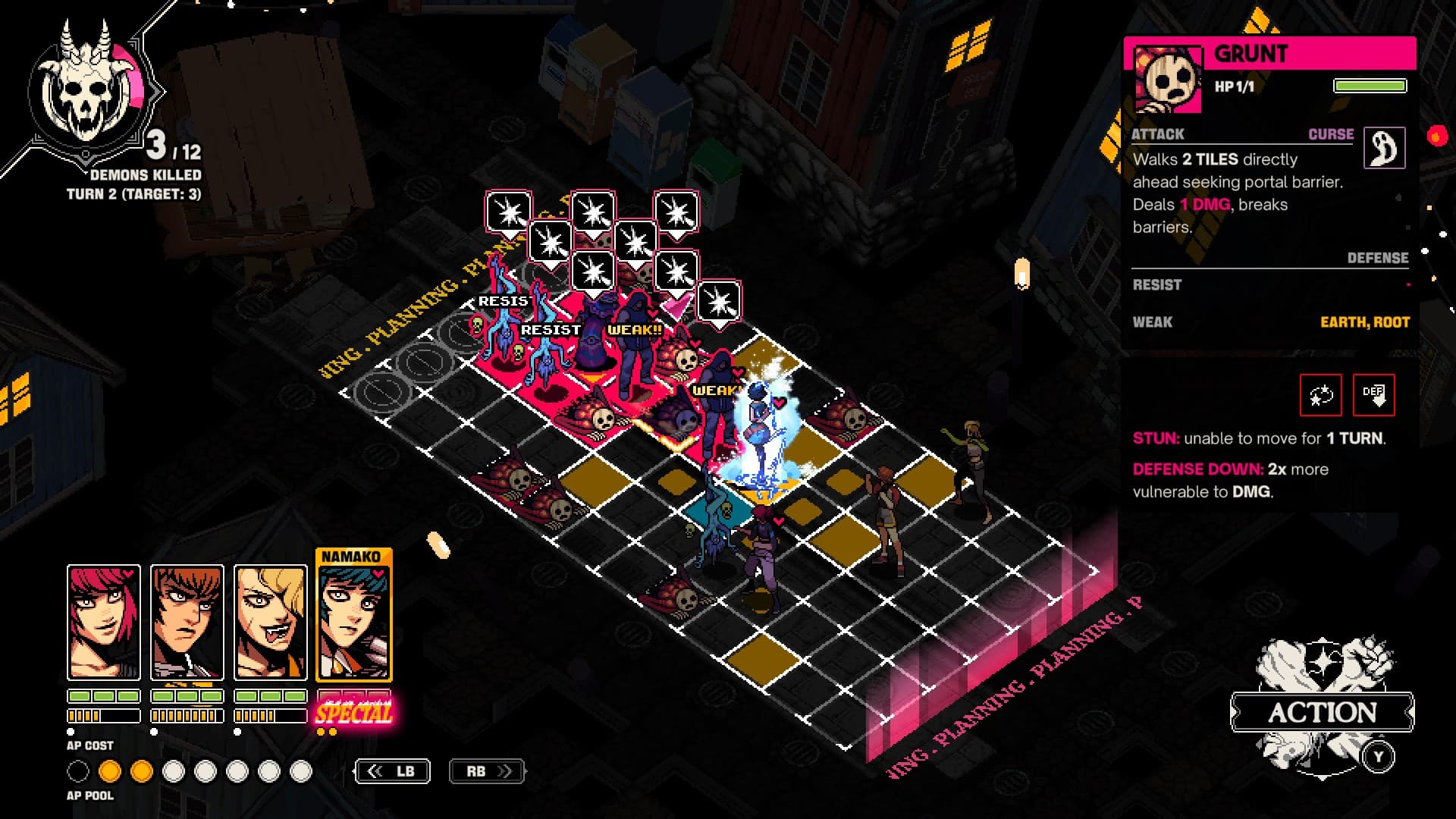 Битва с демонами / Права на изображения принадлежат Necrosoft Games и Ysbryd Games