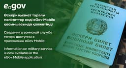 Пользователи eGov Mobile в Казахстане смогут передавать данные о воинской службе